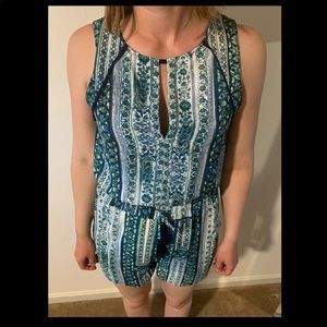 Patterned romper